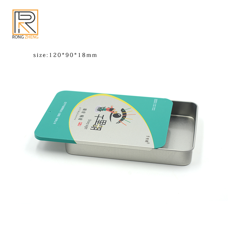 Iron box and tin can manufacturer, sliding cover ginseng slices packaging, metal cans, compression candy, push pull box customization