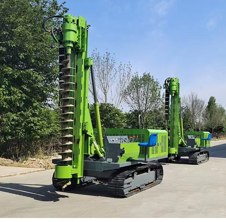 Yihua Crawler Hydraulic Photovoltaic Pile driver Full Hydraulic Drilling Machine Exploration and Well Drilling Dual purpose Equipment YH-BZ100