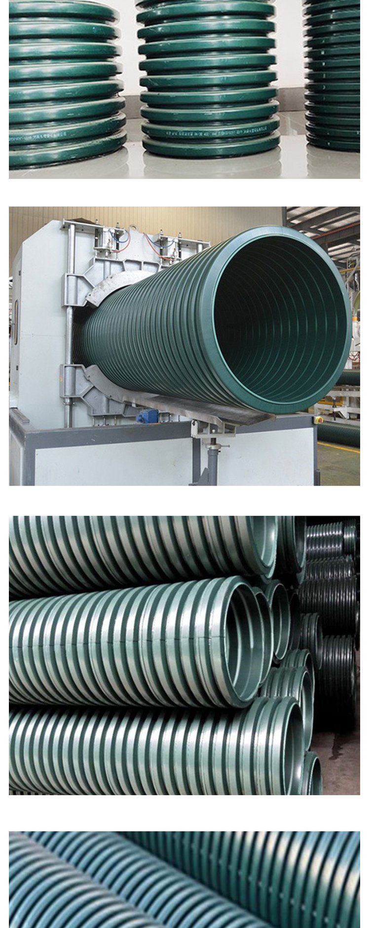 Chengdu 800MPVE co mixed double wall corrugated pipe HDPE drainage pipe network renovation buried pipe