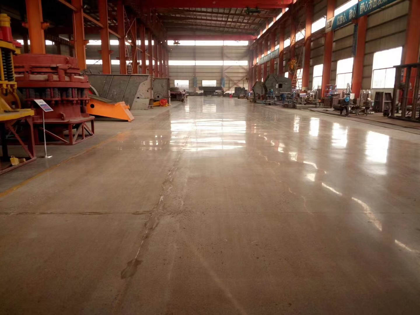 纬顿 密封固化剂地坪 施工方便 易清洁 无尘 制药厂地面适用