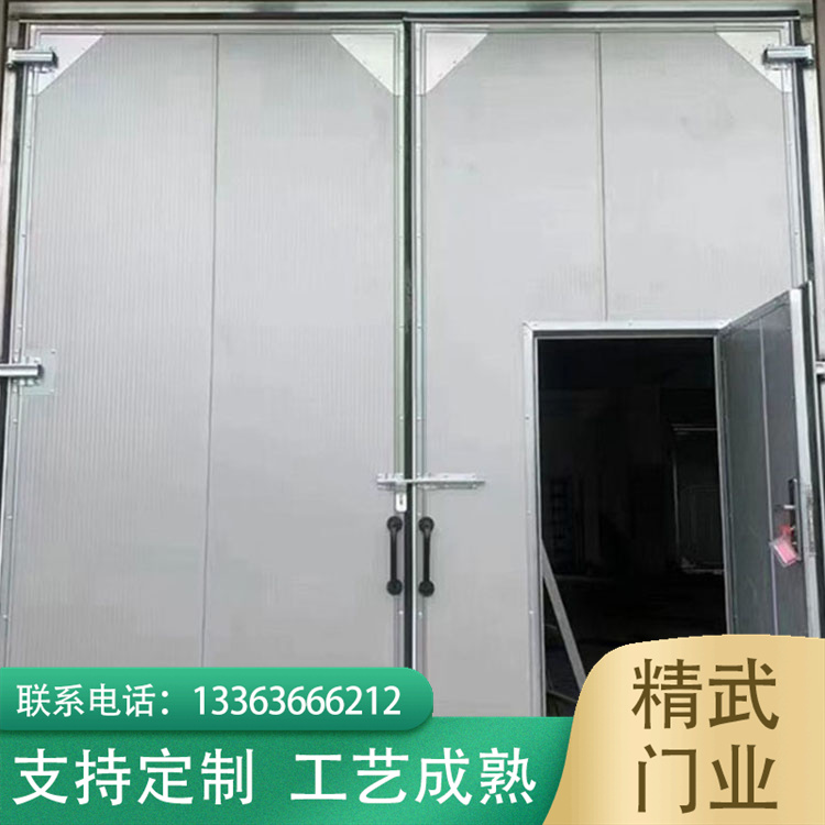 Customizable workshop door, warehouse swing door, fire passage door, steel structure factory door