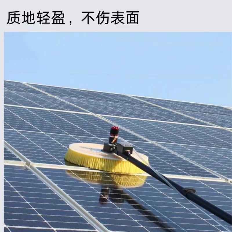 Photovoltaic solar panel cleaning brush roller electric cleaning brush plate dust removal