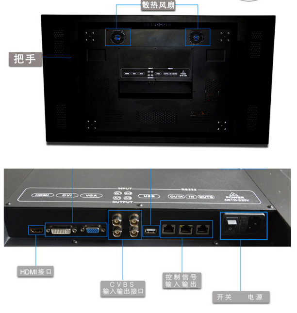 Xinchuangxin 46 inch 55 inch BOE Technology ultra narrow edge LCD splicing screen security monitoring display device