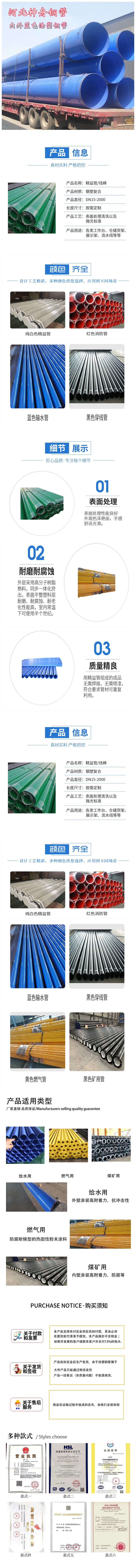 Process flow of 529 * 9 Shenzhou coated composite straight seam steel pipe for petroleum