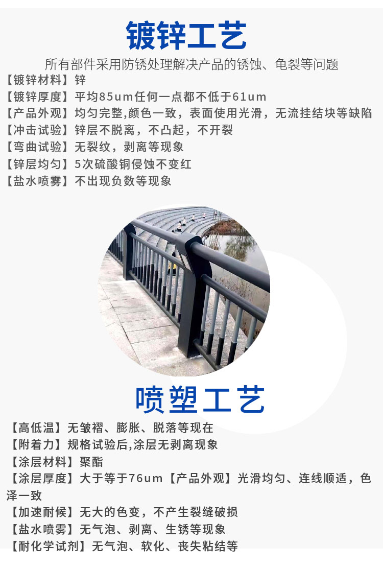 Sales of new anti-collision guardrails, stainless steel composite pipe railings for bridges, widely used