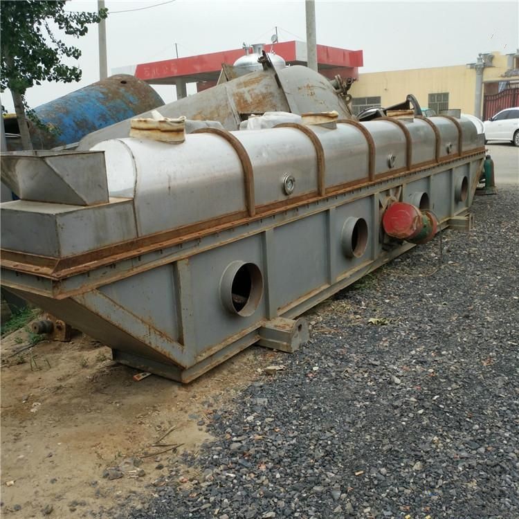 Used vibrating fluidized bed dryer for granules, drying machine, stainless steel continuous type