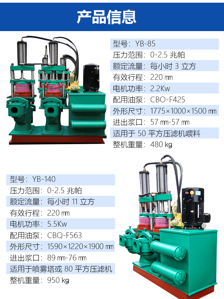 Ceramic plunger pump yb250 stainless steel 316 material can be customized for high-temperature and corrosion-resistant high-pressure pump sewage treatment