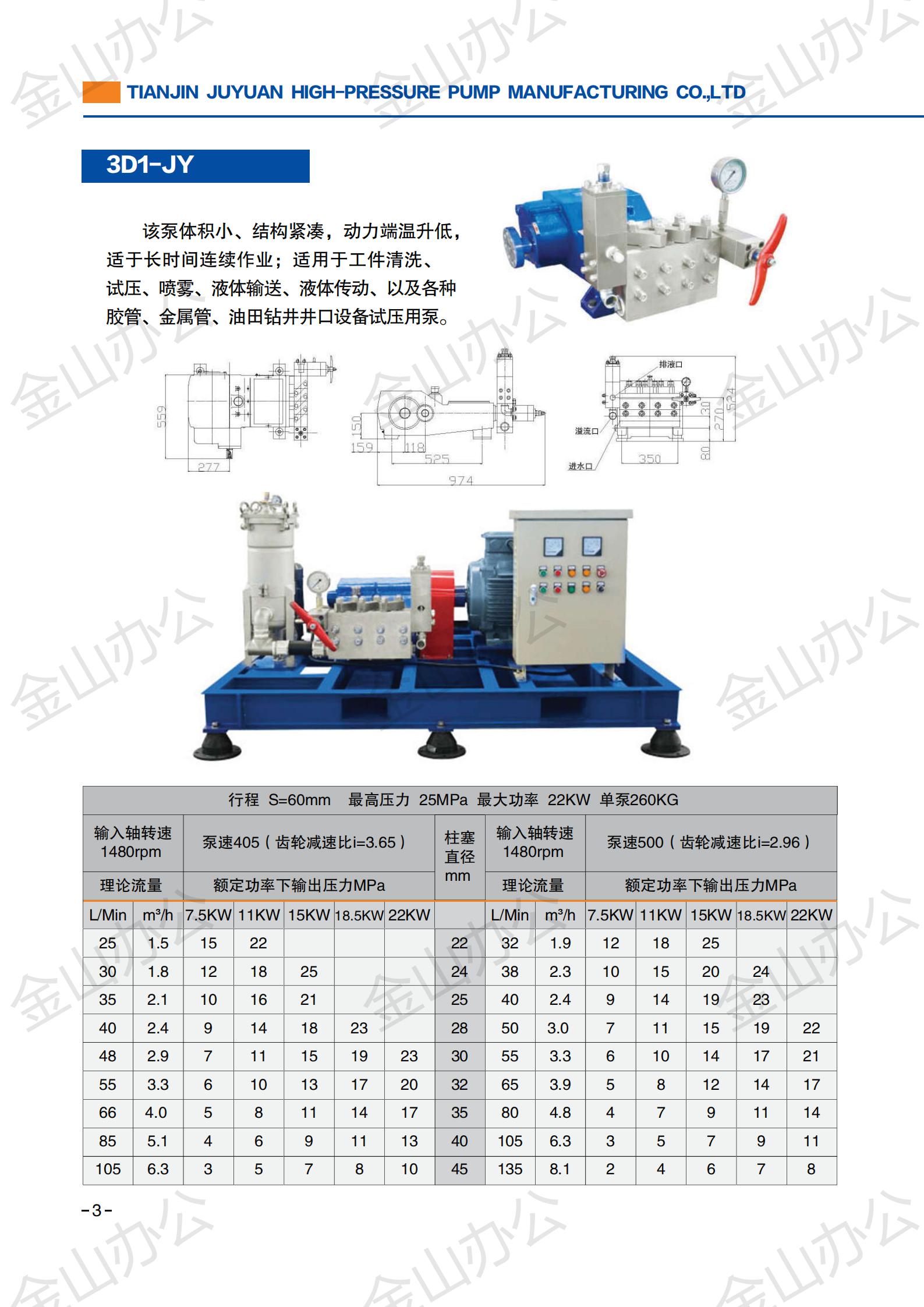 3D1 high-pressure pump price high-pressure pump 2205 high-pressure pump seawater nitriding pump pressure pump pesticide spray pump