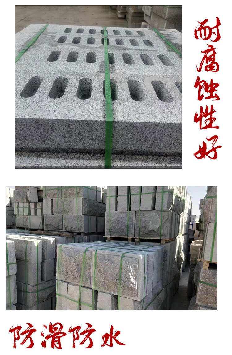 Roadside Stone Road Engineering Granite Curb Stone Natural Surface Marble Strong Mark