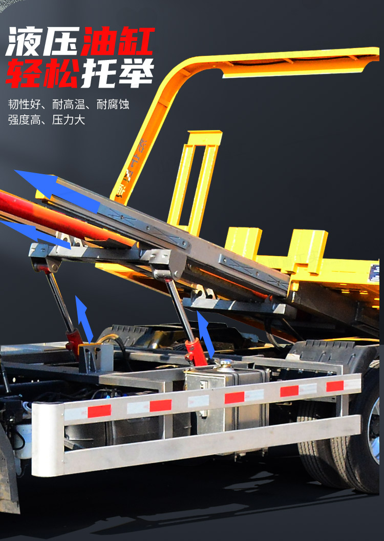 Yellow card obstacle clearing vehicle Jianghuai road rescue vehicle trailer freight integrated transport vehicle Luying Heavy Industry