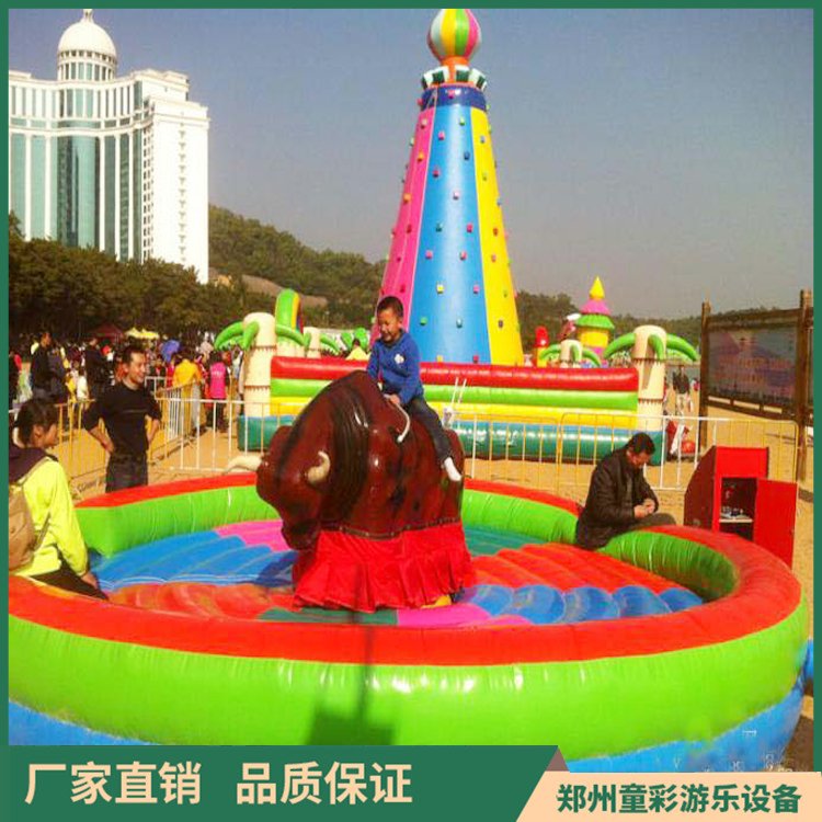 Tongcai New Network Red Electric Bullfighting Machine Mat Outdoor Plaza Facility Rental Large Inflatable Swing Bullfighting Machine