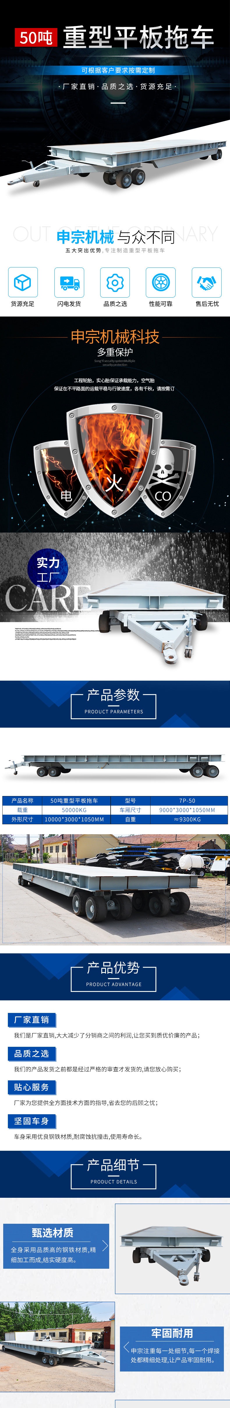 Application for adding mechanical cargo handling tools to flatbed trailers Factory transfer flatbed trucks