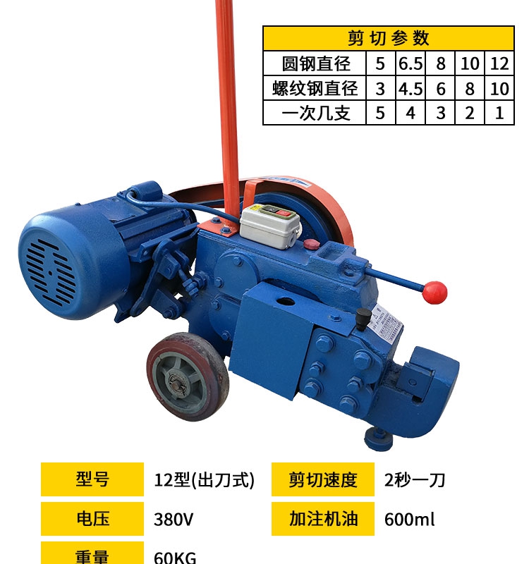 12/18 small waste manual steel bar cutting machine, portable portable shear machine, iron cutting and shearing machine