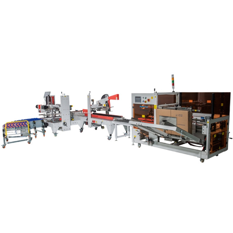 Automatic unboxing machine, unmanned cardboard box packaging machine, logistics box, four corner special sealing machine assembly line