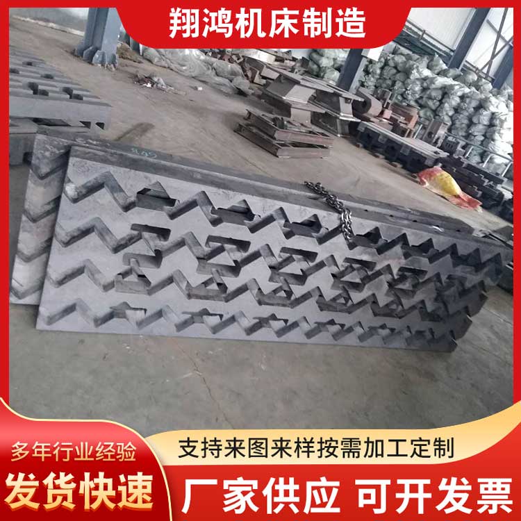 Spheroidal graphite QT500 cast iron casting resin sand cutting artificial aging casting machine tool column castings in the foundry