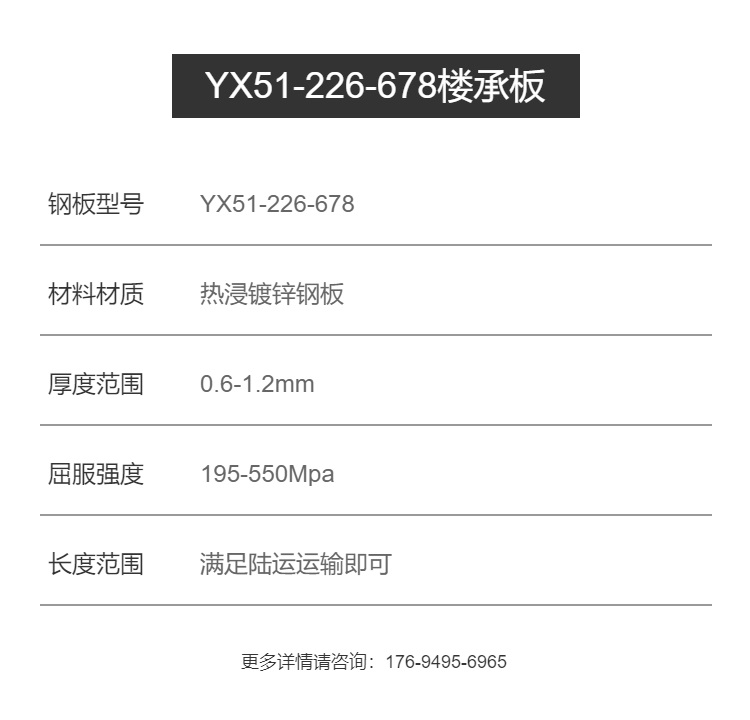 Building template profiled steel plate YX-51-226-678 laminated galvanized sheet, single layer corrugated sheet