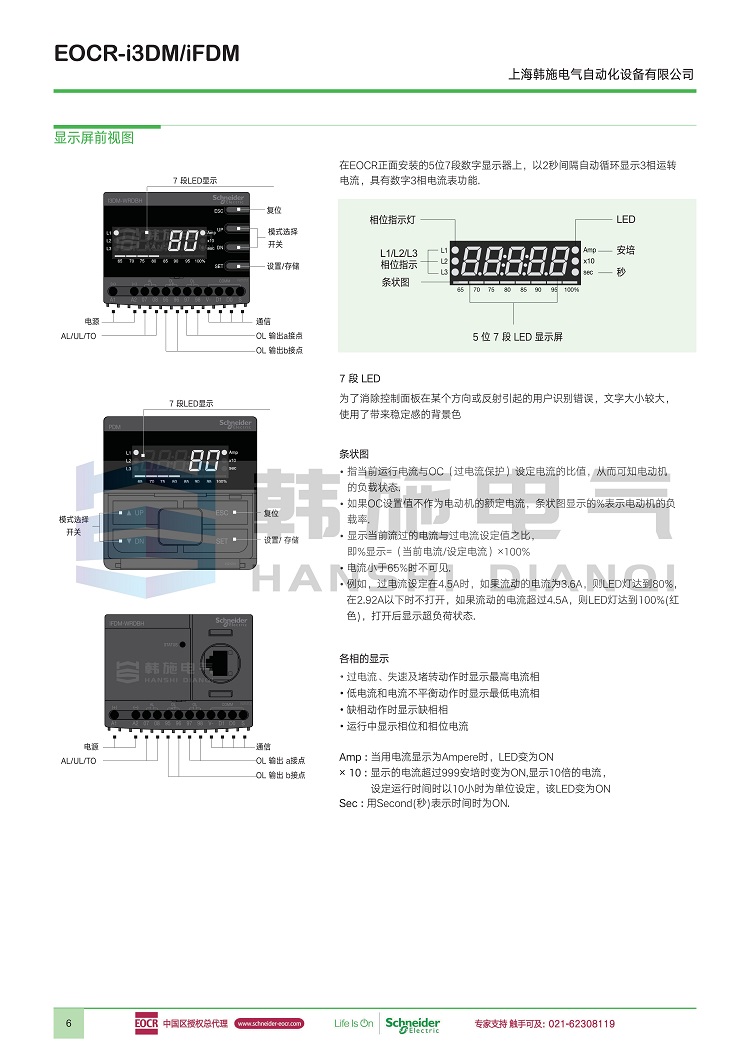 I3DM-WRDUW Schneider EOCR-i3DM-WRDUWZ Korea Sanhe Motor Protection Relay