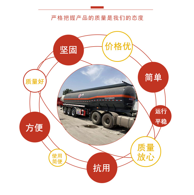 Light hydraulic rear dump semi trailer with gentle force and long range of endurance