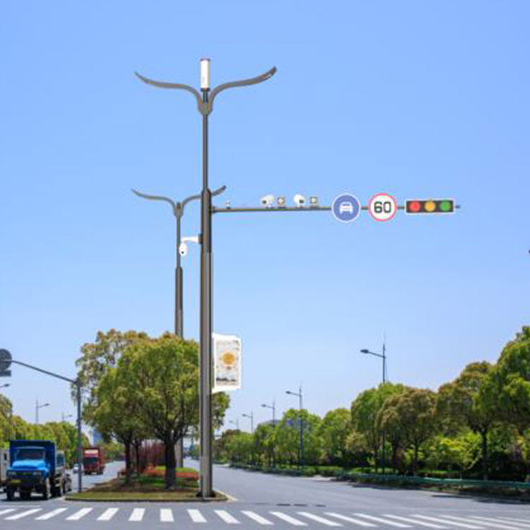 Multi pole integrated combination pole sales multifunctional shared pole traffic signal integrated pole customized Runchang Lighting