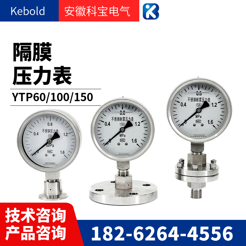 YTN-60BF/ZT 1.6MPa seismic resistant axial band front stainless steel pressure gauge with high temperature resistance