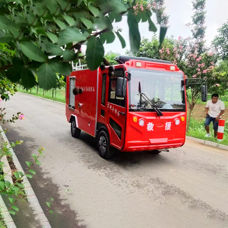 Fire truck, new energy electric four-wheel sprinkler, community factory emergency fire extinguishing and rescue vehicle, multi-functional sprinkler