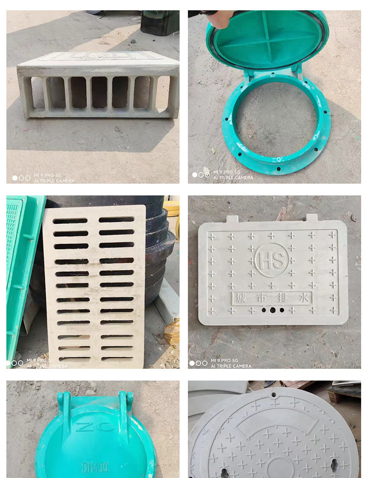 Liwei SMC fiberglass gas station double-layer load-bearing well cover rainwater, sewage, gas inspection outlet