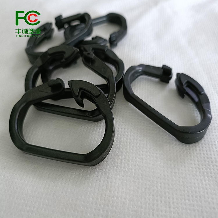 10000 hail suppression net plastic clips C hook sunshade net greenhouse film clips Durable anti-aging black net clips