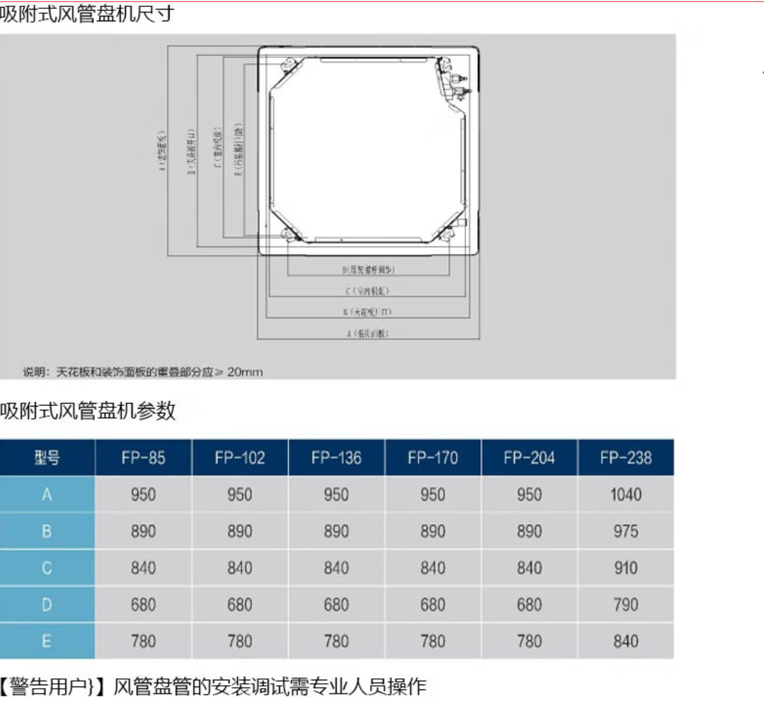 Gree fan coil unit, large 1.5 horsepower FP-102WA/G1 FP-136WA/G1 FP-170WA/G1