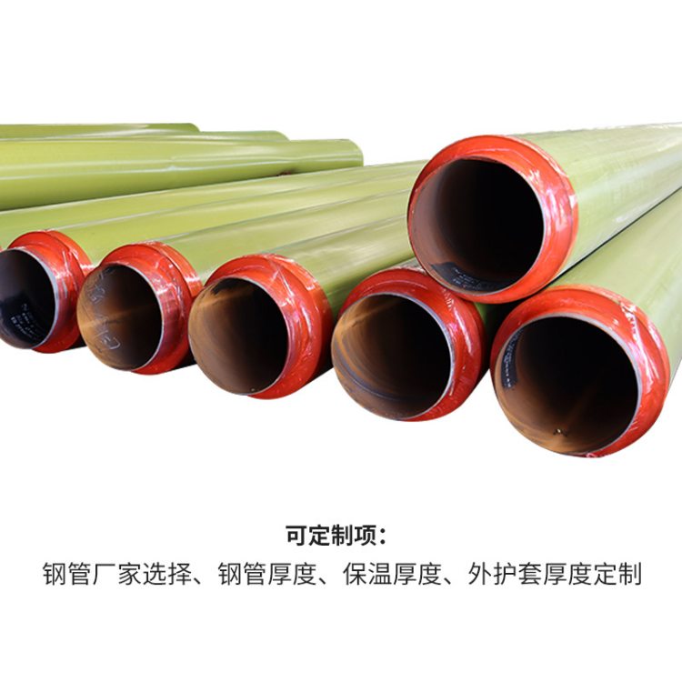 鑫龙日升 热力预制直埋无缝保温管 聚氨酯螺旋保温钢管 加工定制