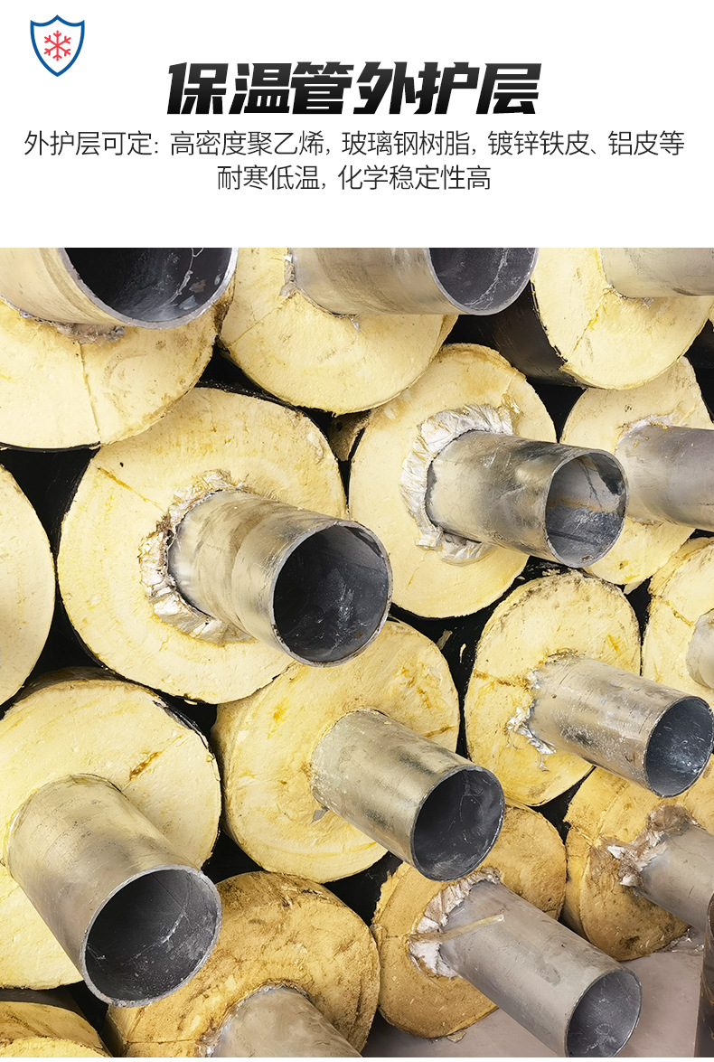 Polyurethane seamless insulation steel pipes for urban heating, directly buried cold and hot water pipelines, shipped nationwide from the United States