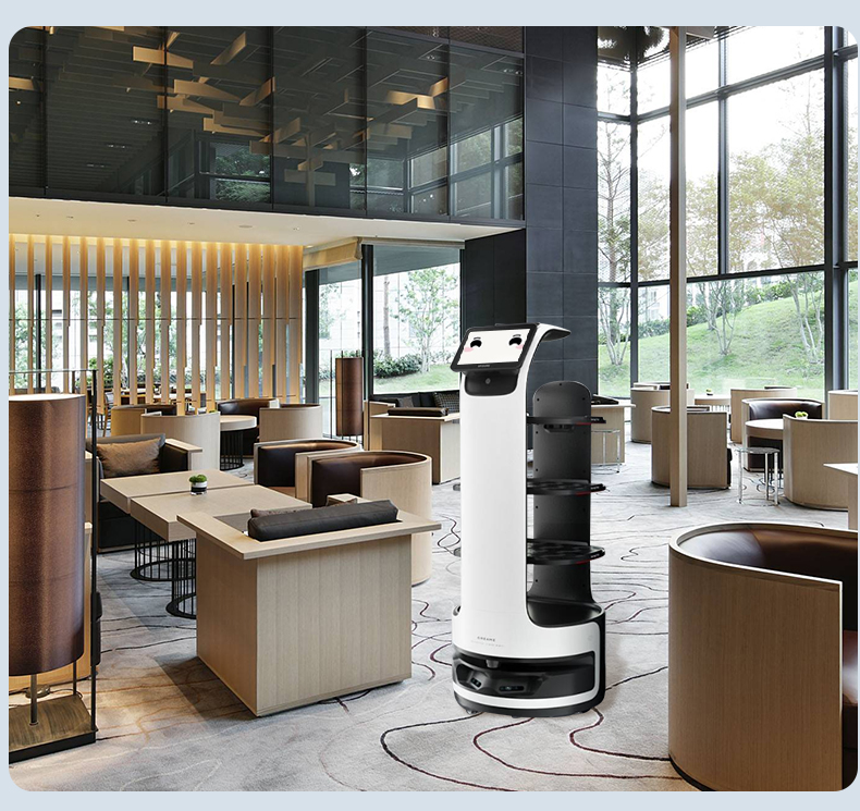 New Pursuit Restaurant, Hotel Delivery, Welcome Dining, Intelligent Delivery Robot Attendant