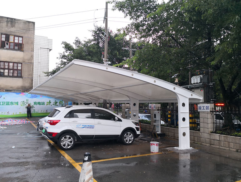 Yanyu film structure shed car parking shed car stadium Charging station sun proof and rain proof shed