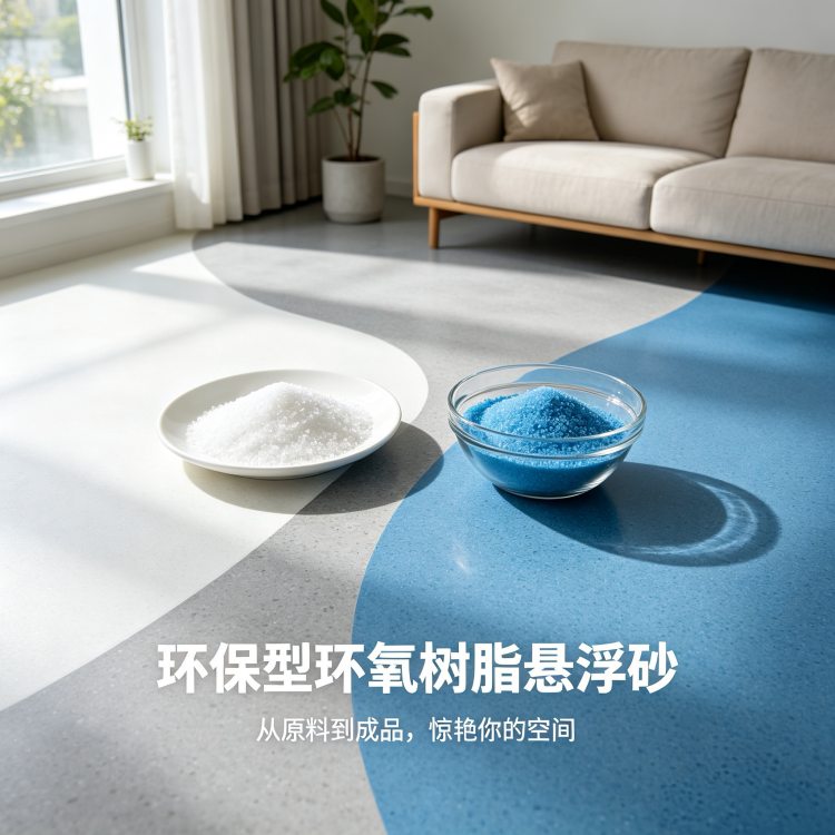 厂家供应环氧地坪彩砂自流平悬浮砂40-60目流动性好树脂砂规格全