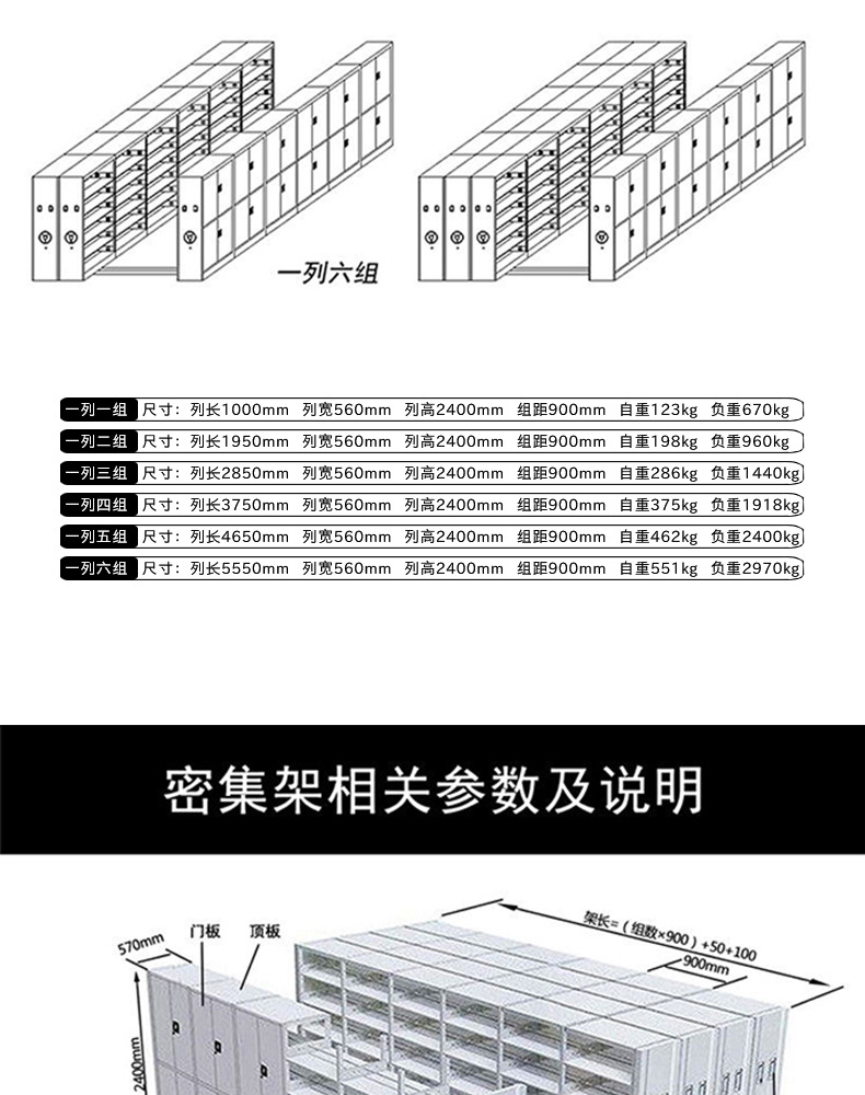 Dense rack, hand-operated steel, electric, financial, metal mobile storage cabinet, thickened intelligent dense cabinet, archive cabinet