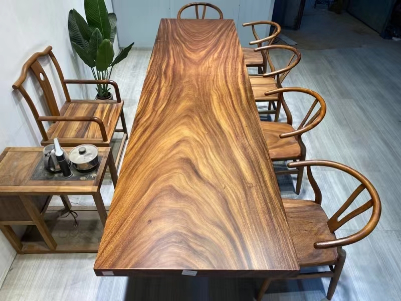 South American walnut large board table 308 * 85 * 6.5cm solid wood tea board desk dining table conference table