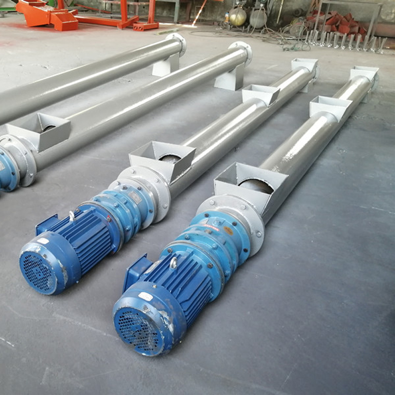 U-shaped twisted dragon screw conveyor, stainless steel feeder, tube type material loading machine, manufacturer's package