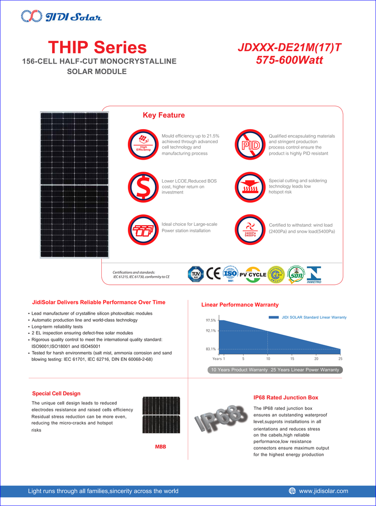 Trina Solar outdoor power generation solar panel 600W monocrystalline silicon solar panel is widely used