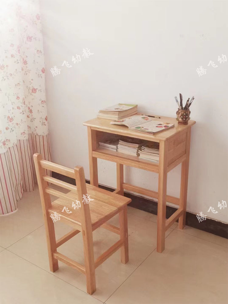 Kindergarten desks, chairs, solid wood children's toy storage combination cabinet, Montessori teaching aids area corner combination backpack and shoe cabinet