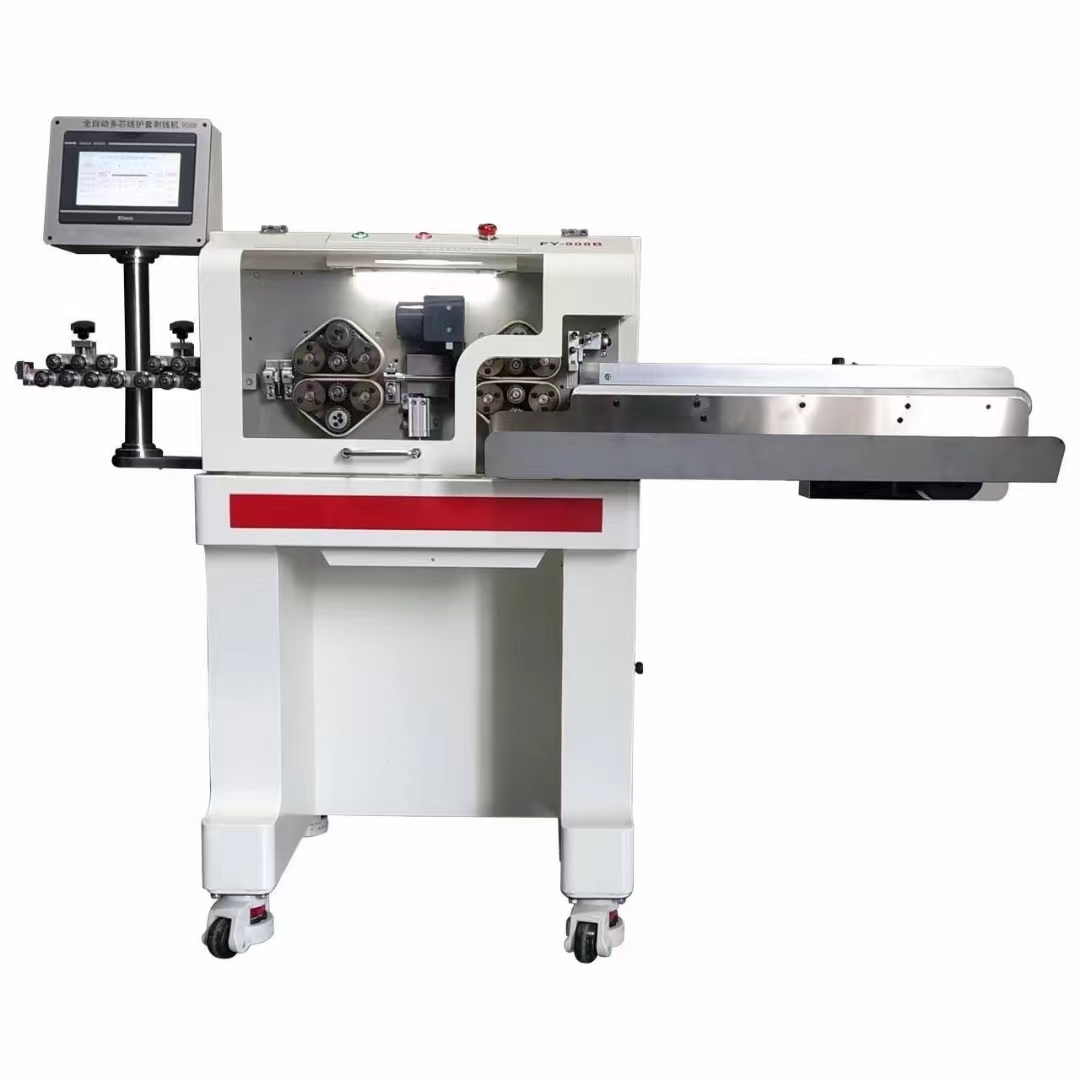 Wen Zhong Fully Automatic Computer Stripping Machine Sheath Line Inner and Outer Stripping and Cutting Machine Belt Feeding without Indentation WZ-908