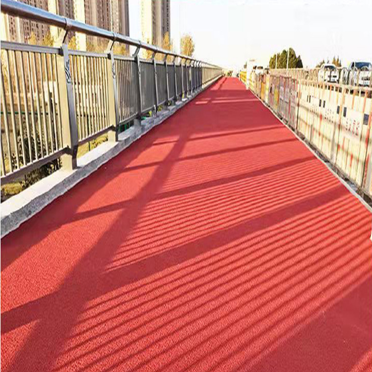 Waterborne ceramic particles color anti slip pavement SP MMA wear-resistant and environmentally friendly Kunjian mineral