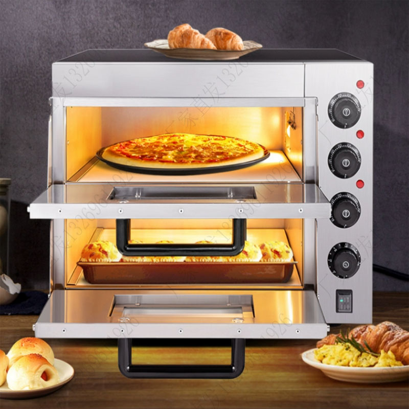 Jinchehui Pizza Oven with Stone Slate Private Room Baking Pizza Oven Cake Bread Pizza Oven Single Double Layer Haobo