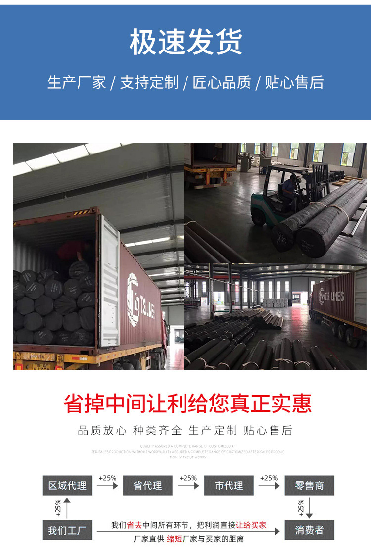 Huijie acid and alkali resistant aging breaking strength high HDPE anti-seepage geomembrane for reservoir