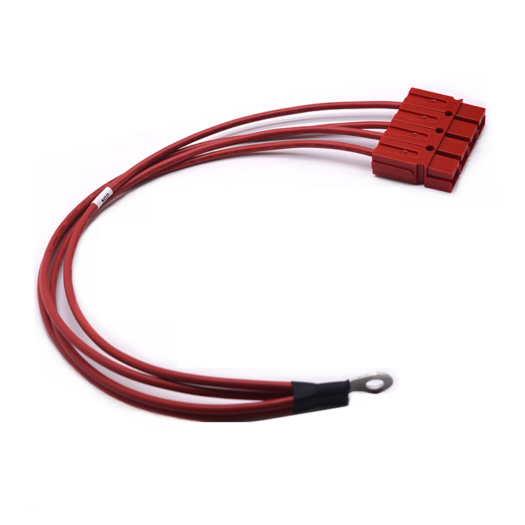 New energy photovoltaic harness UL1015 # 10 circular ring terminal single pole plug multi head terminal wire