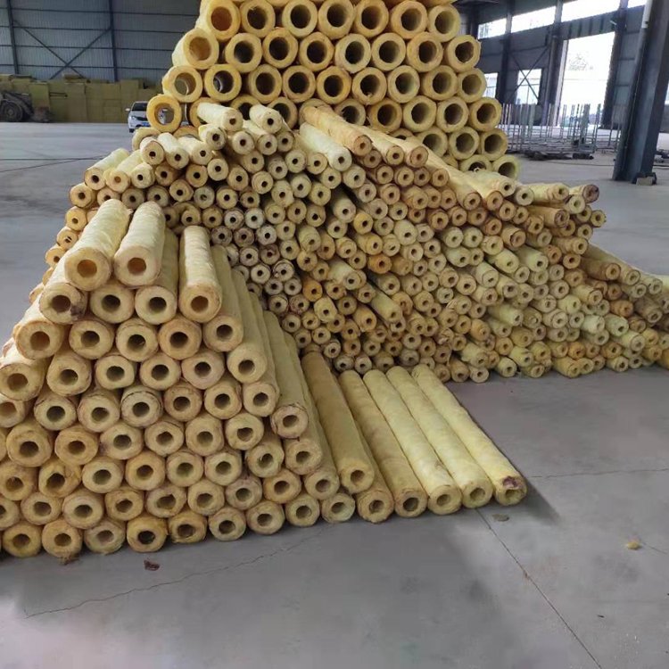 Centrifugal Glass wool tube shell boiler steam pipe insulation pipe rail transit opening insulation Glass wool pipe