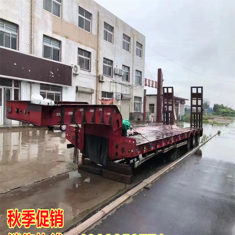 Sale of second-hand 13 meter 75 spring ladder excavator for transportation of semi trailer 11 meter 5 hydraulic hook plate