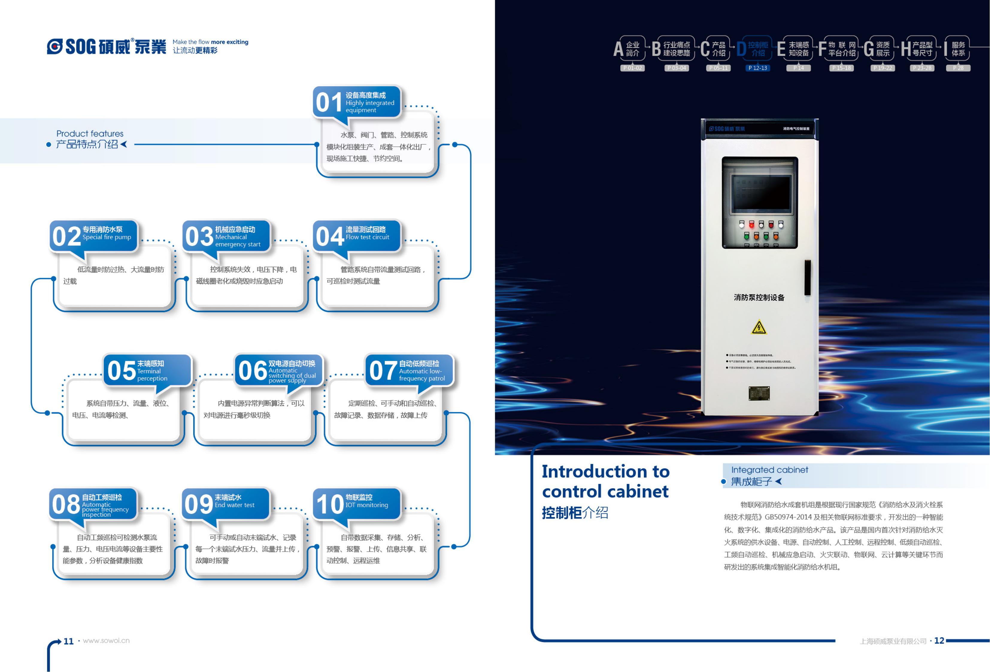 Internet of Things pressurized water supply equipment integrated unit fire linkage control system