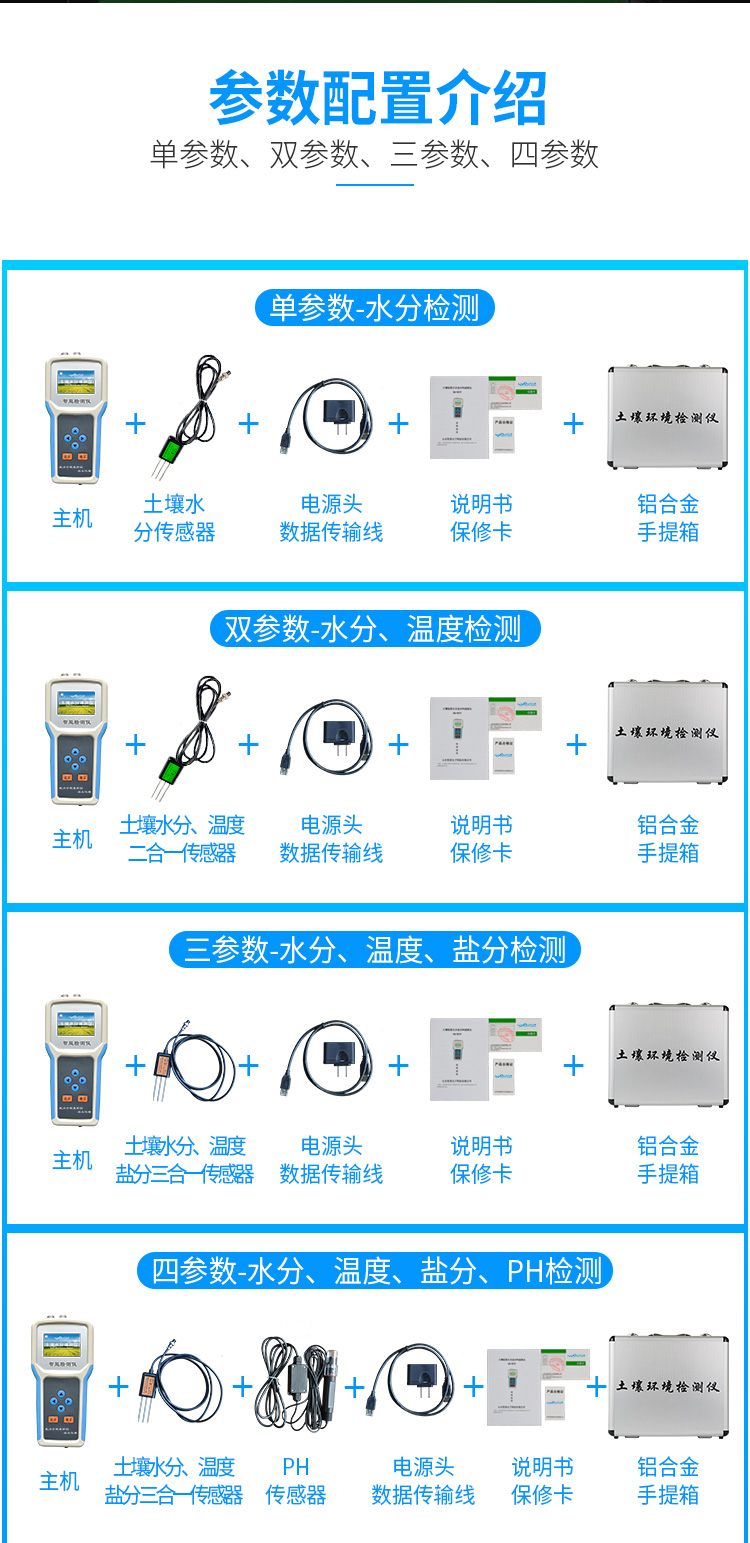 Youyunpu Handheld Soil Moisture Tester YP-SW Intelligent Soil Moisture Temperature Salt pH Tester