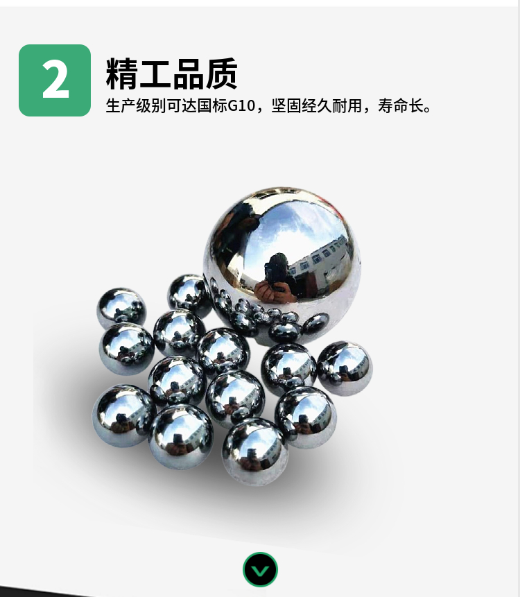 Manufacturer wholesale and retail 15.0mm15.875mm solid glossy stainless steel ball wear-resistant and corrosion-resistant steel ball