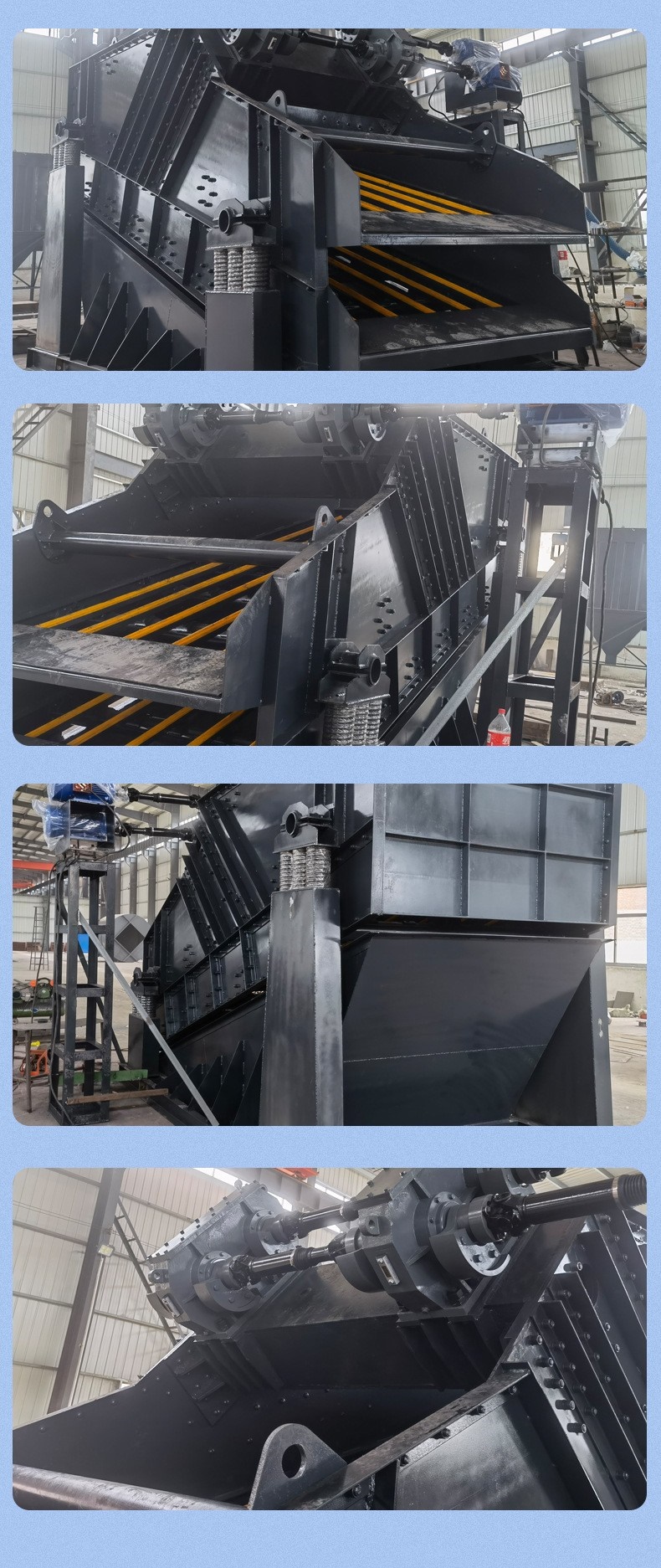 Coal slurry recovery vibrating screen Sand quartz vibrating screen Light linear dewatering screen