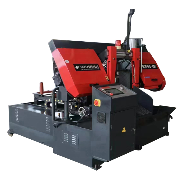 Jinfeng Sawing Machine CNC Band Sawing Machine GS400 Horizontal Metal Sawing Machine Automatic Cutting Band Sawing Machine